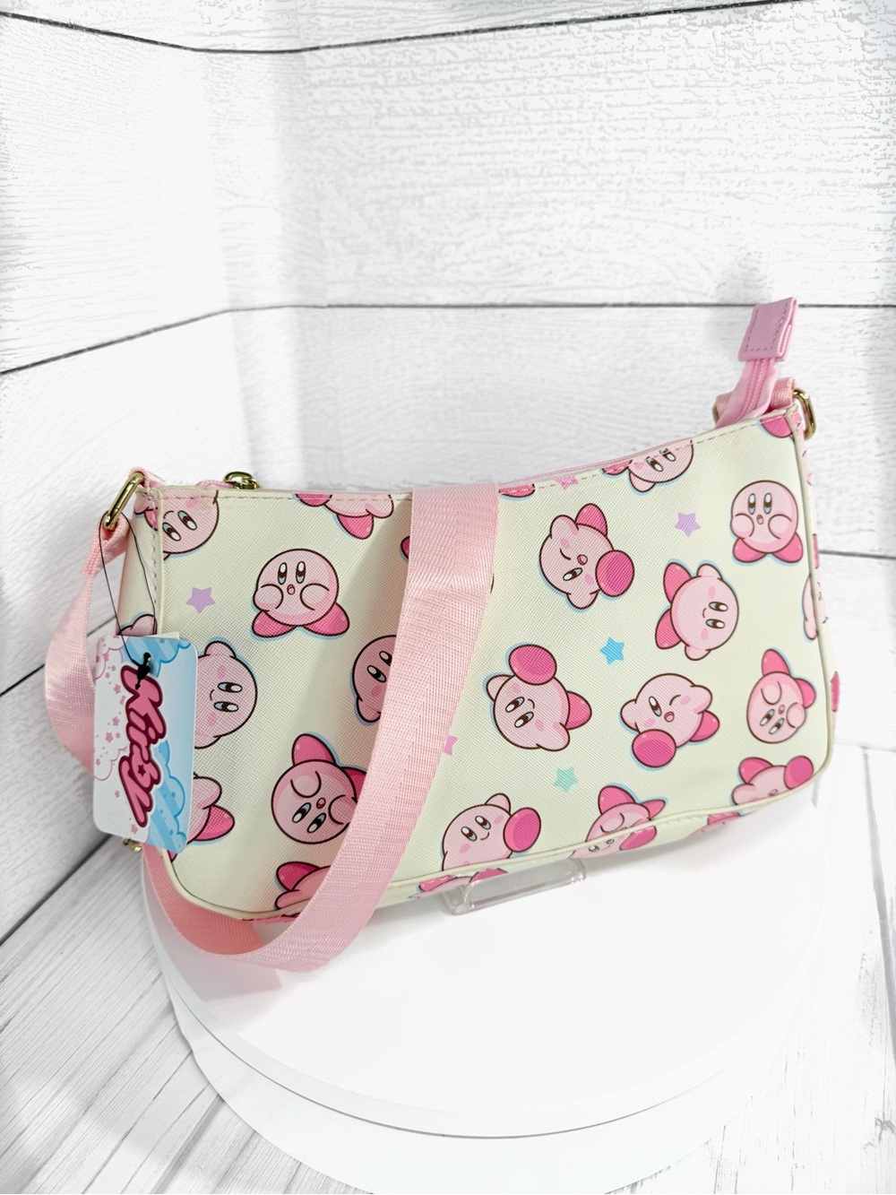 Kirby Bioworld Pink & Cream Girls Character Shoulder Bag — NWT - Picture 1 of 3